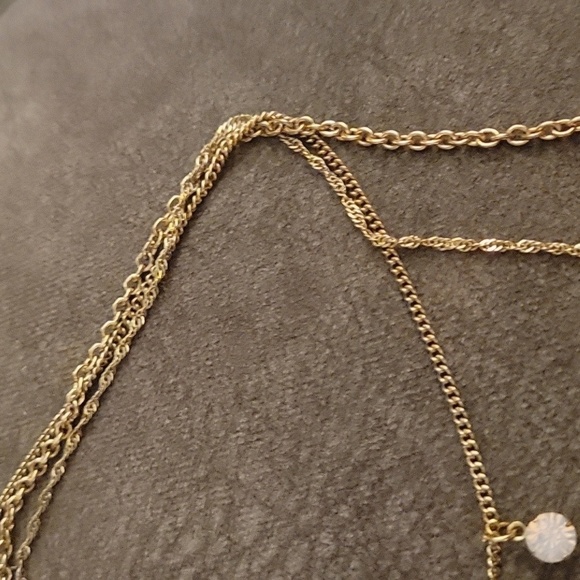 3/$30 DAINTY Kidcore Tiered Layered Owl Flower Faux Opal Layered Chain Necklace - Picture 3 of 7